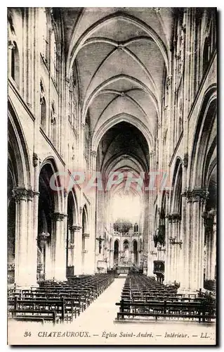 Cartes postales Chateauroux Eglise Saint Andre Interieur