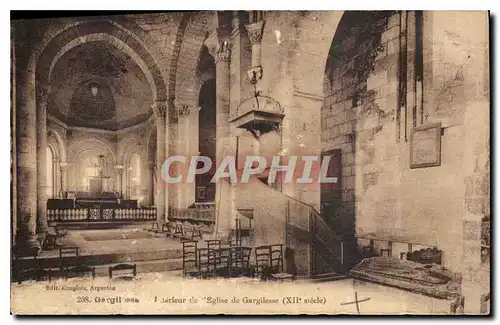 Cartes postales  Interieur de l'Eglise de Gargilesse