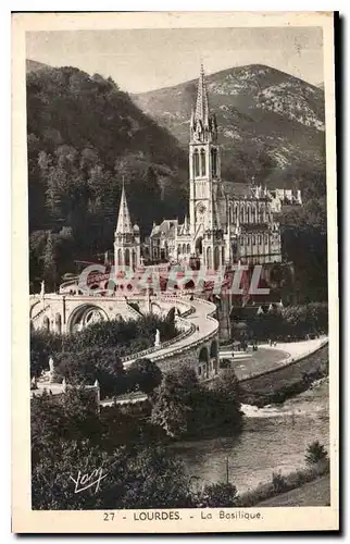 Cartes postales Lourdes La Basilique