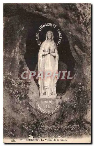 Cartes postales Lourdes La Vierge de la Grotte