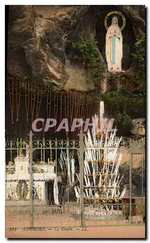 Cartes postales Lourdes La Grotte