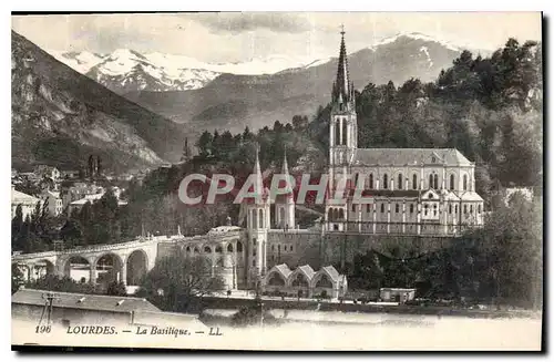 Cartes postales Lourdes La Basilique