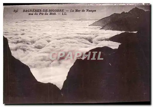 Cartes postales Bagneres de Bigorre La Mer de Nuages vue du Pic du Midi