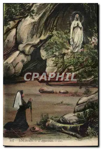 Cartes postales Lourdes L'Apparition