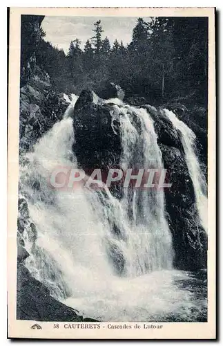 Ansichtskarte AK Cauterets Cascades de Lutour