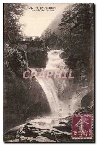 Cartes postales Cauterets Cascade du Cerizet