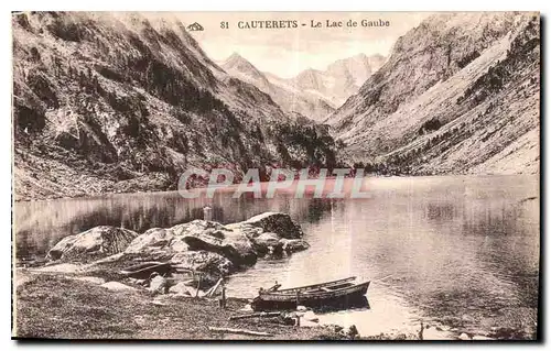 Cartes postales Cauterets le lac de gaube