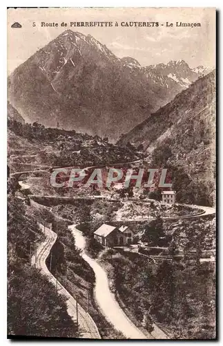 Cartes postales Route a Pierrefitte a Cauterets le Limacon