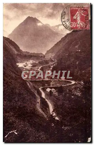 Cartes postales Cauterets H P route de Pierrefitte a Cauterets le Limacon