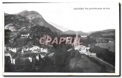 Cartes postales Lourdes vue generale prise du fort