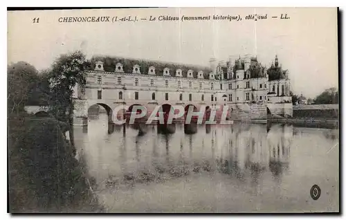 Ansichtskarte AK Chenonceaux I et L le Chateau monument historique cote sud