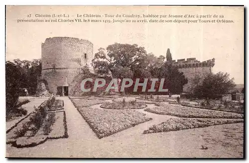 Ansichtskarte AK Chinon I et L le Chateau tour du Coudray