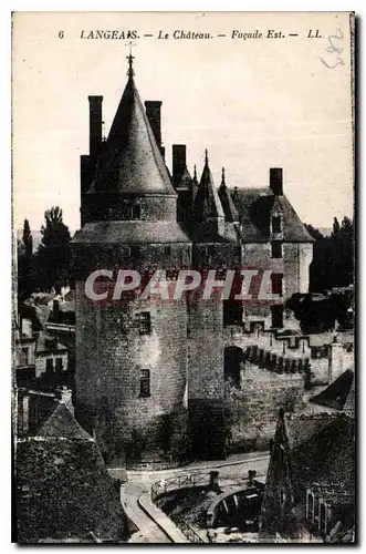 Cartes postales Langeais le Chateau facade est