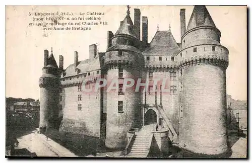 Ansichtskarte AK Langeais I et L le Chateau mon hist XV ou fut celebre en 1491 le mariage du roi Charles VIII ave