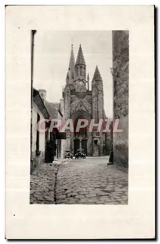 CARTE PHOTO Eglise Automobile