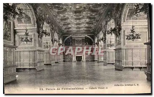 Ansichtskarte AK Palais de Fontainebleau Galerie Henri II