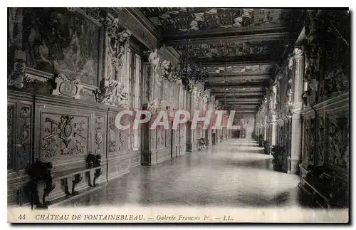 Ansichtskarte AK Chateau de Fontainebleau Galerie Francois I