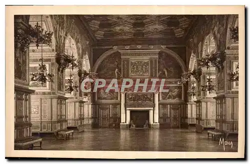 Ansichtskarte AK Les Petits Tableaux de L'Ile de France Palais de Fontainebleau La galerie Henri II ou Salle de B