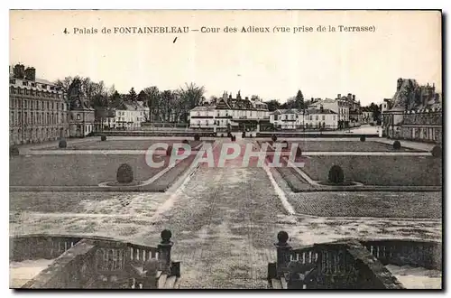 Ansichtskarte AK Palais de Fontainebleau Cour des adieux vue prise de la Terrasse