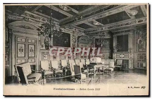 Cartes postales Fontainebleau Salon Louis XIII