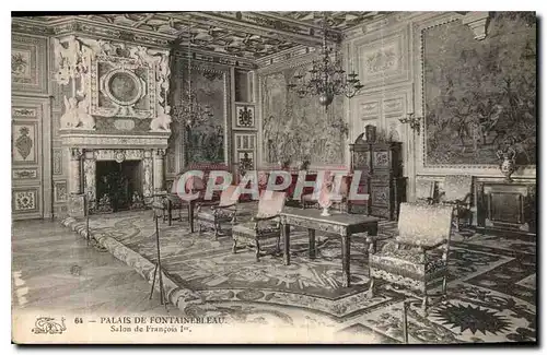 Ansichtskarte AK Palais de Fontainebleau Salon de Francois I