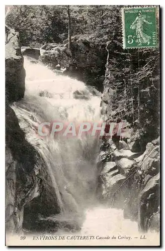 Ansichtskarte AK Environs de Cauterets Cascade du Cerisey