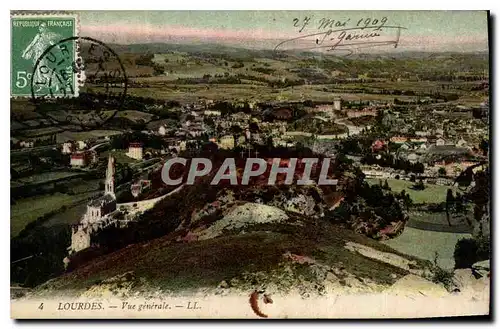 Cartes postales Lourdes vue generale