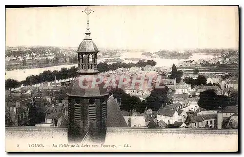 Cartes postales Tours la Vallee de la Loire vers Vouvray