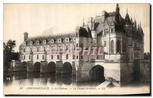 Cartes postales Chenonceaux le Chateau la Facade Orientale
