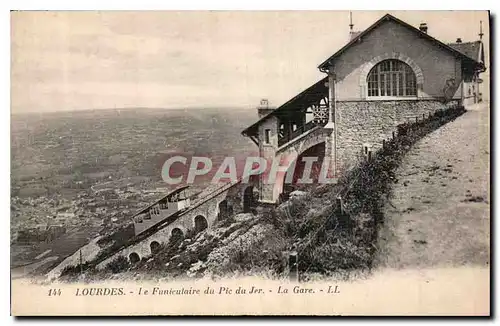 Ansichtskarte AK Lourdes le Funiculaire du Pic du Jer la Gare