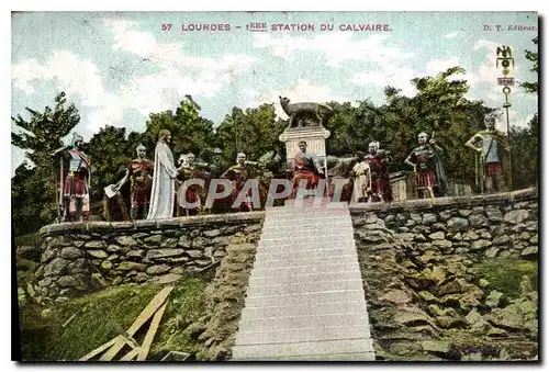 Cartes postales Lourdes 1ere Station du Calvaire