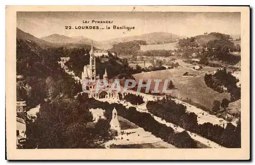 Cartes postales Les Pyrenees Lourdes la Basilique