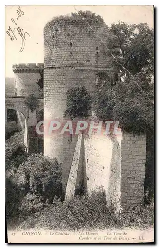 Ansichtskarte AK Chinon le Chateau les Douves la Tour de Coudry et la Tours de boissy