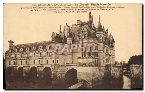 Ansichtskarte AK Chenonceau I et L le Chateau facade nord est