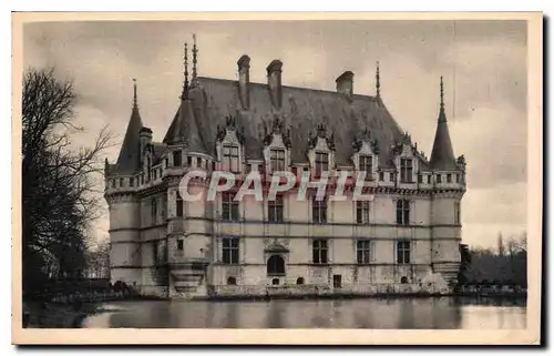 Cartes postales Chateau d'Azay le Rideau I et L I et L face ouest