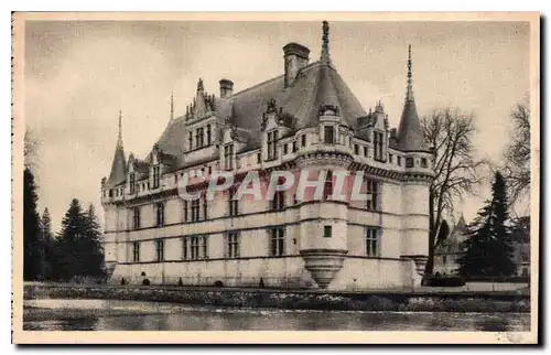 Cartes postales Chateau d'Azay le Rideau I et L face sud