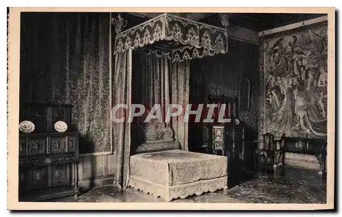 Cartes postales Chateau d'Azay le Rideau I et L chambre du premier etage