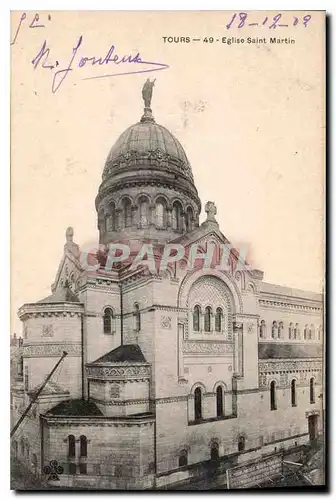 Cartes postales Tours Eglise Saint Martin