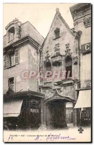 Cartes postales Tours l'Ancien Portail de St Martin