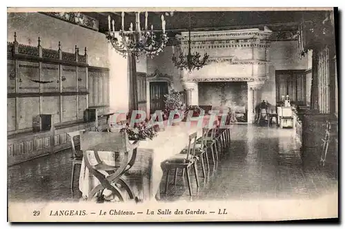 Cartes postales Langeais le Chateau La Salle des Gardes