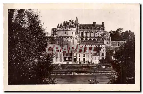 Cartes postales Chateaux de la Loire Chateau d'Amboise vu des Bords de la Loire