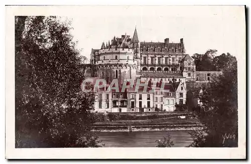 Ansichtskarte AK Chateaux de la Loire Chateau d'Amboise vu des Bords de la Loire