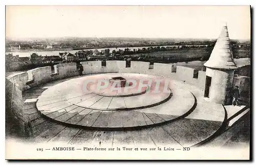 Ansichtskarte AK Amboise Plate Forme sur la Tour et vue sur la Loire