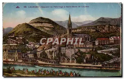 Cartes postales Lourdes Souvenir du Peterinage a Notre Dame de Lourdes