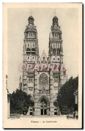 Cartes postales Tours la Cathedrale