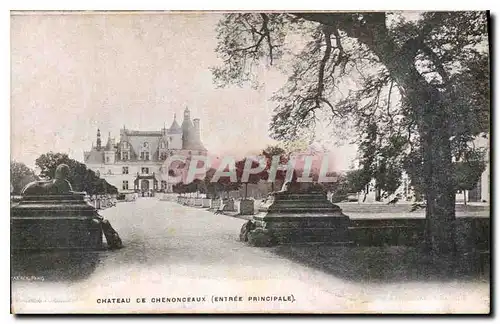 Cartes postales Chateau de Chenonceaux Entree principale