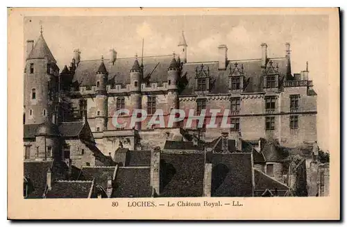 Cartes postales Loches Le Chateau Royal