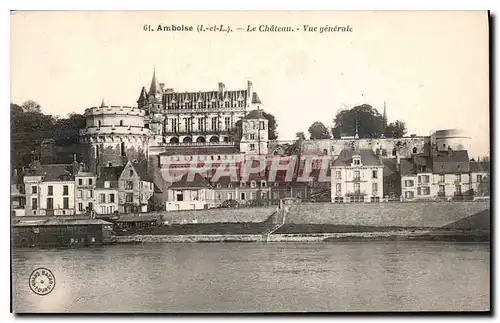 Ansichtskarte AK Amboise I et L Le Chateau Vue generale