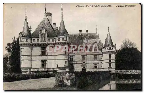 Cartes postales Chateau d'Azay le Rideau Facades orientales