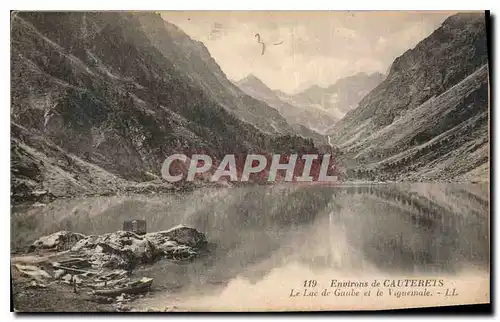 Ansichtskarte AK Environs de Cauterets Le Lac de Gaube et le Vignemale